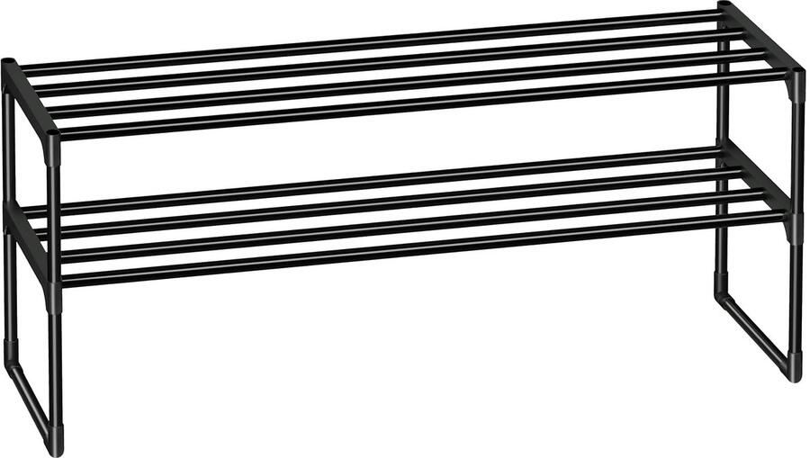 Boraboi Schoenenrek met 2 niveaus voor maximaal 14 paar stapelbaar en veelzijdig voor elk interieur
