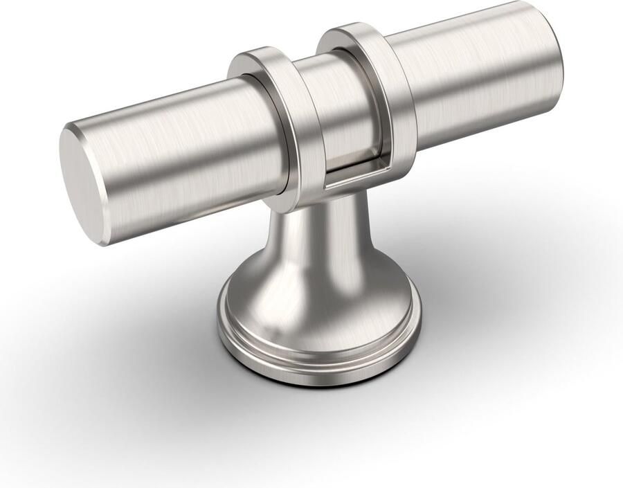 Boraboi Set van 10 Elegant Geborstelde Nikkel Meubelknoppen voor Kast Lade en Deurvernieuwing