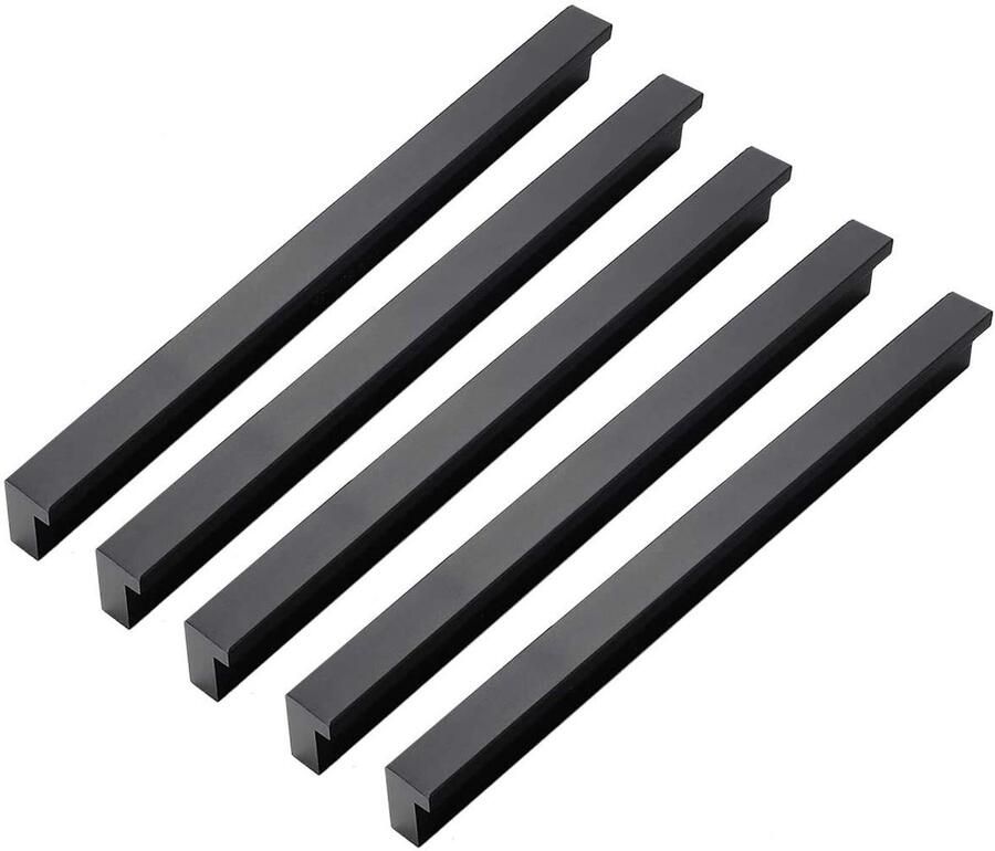 Boraboi Set van 10 Moderne Aluminium Deurgrepen voor Keuken- en Badkamermeubels