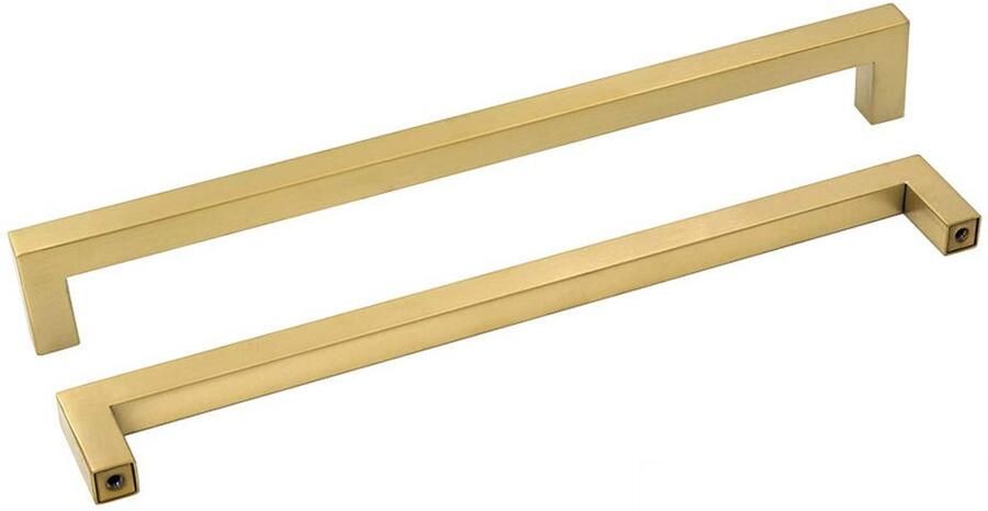 Ibenzoa Stijlvolle Warmgoudkleurige Roestvrij Stalen Meubelgrepen voor Deuren en Laden Set van 10 Stuks