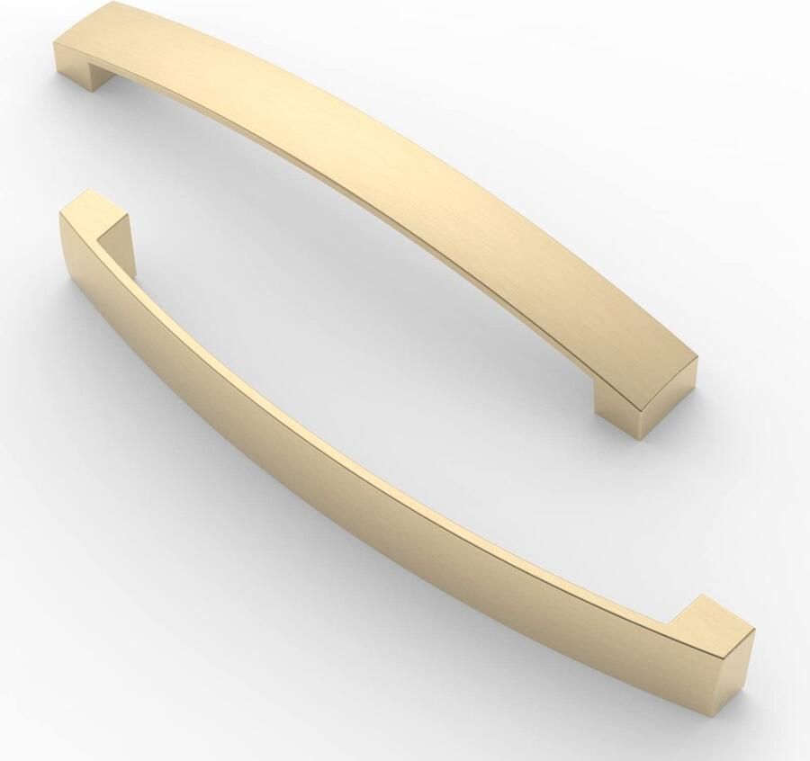 Ibenzoa Elegante Messing Meubelgrepen voor Keuken Slaapkamer en Badkamer Set van 10 Stuks