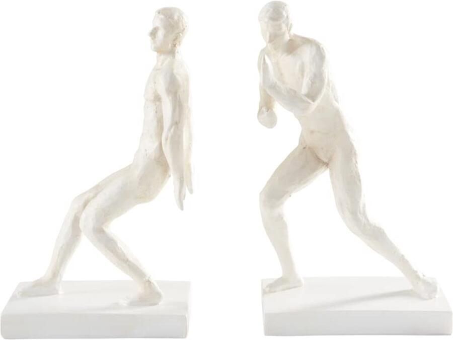 Boraboi Stijlvolle en Functionele Boekensteunen voor Elke Boekenkast Set van Twee Met Sterke Figuren