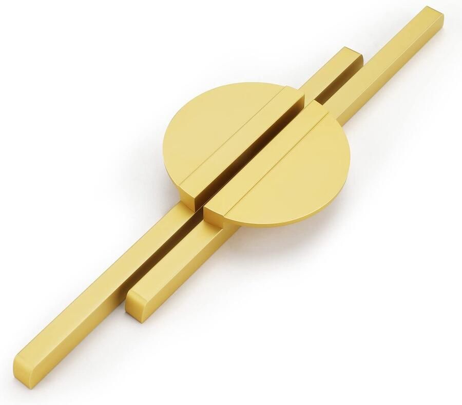 Boraboi Stijlvolle Gouden Handgrepen voor Keukenkasten Halfronde Decoratieve Meubelgrepen Set van 2