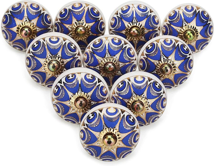 Boraboi Stijlvolle Vintage Keramische Knoppen Voor Keuken Kast En Meubels Set Van 10 Stuks