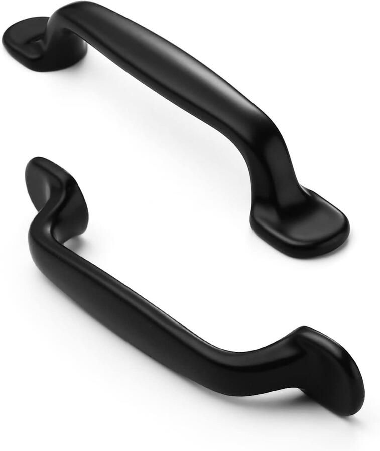 Boraboi Stijlvolle Zwarte Kastgrepen Set van 10 voor Moderne en Retro Meubels