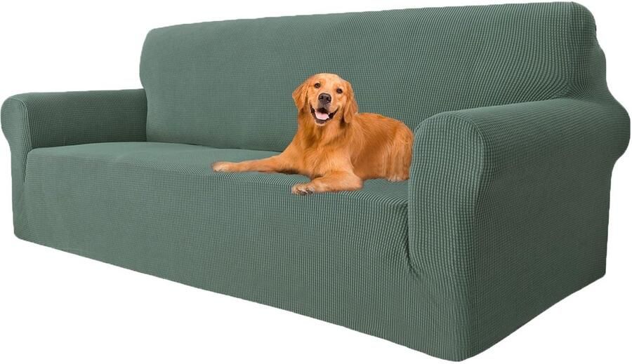 Boraboi Super Elastische 3-zits Bankovertrek voor Huisdieren en Kinderen Krasbestendig en Wasbaar