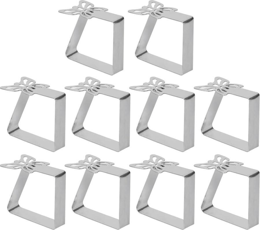 Boraboi Tafelkleedklemmen Set van 10 met Vlinderontwerp voor Binnen en Buiten Gebruiken