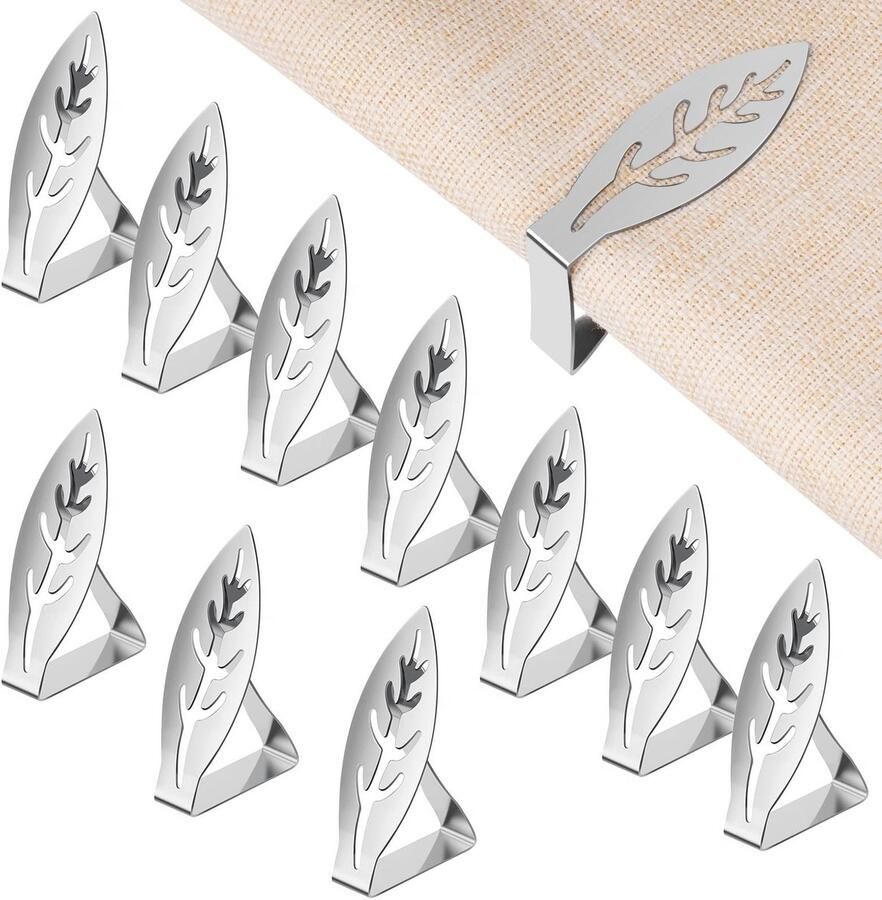 RiuCrepian 10-delige tafelkleedklemmen van roestvrij staal tafelkleedklemmen voor dikke tafelbladen tafelkleedhouder voor tuintafels restaurants familietafels tafelkleedklemmen voor buiten tafelkleedklemmen
