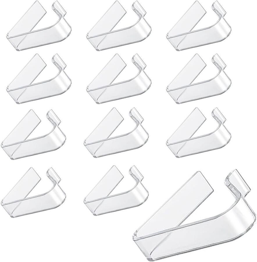 Tafelkleedclip 12 stuks tafelkleedclips plastic tafelkleedhouderclips transparante tafelkleedhouderklemmen