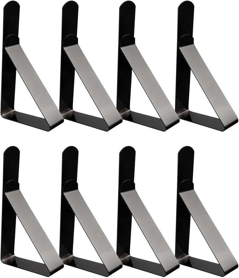 SOONPAM tafelkleedclips roestvrijstalen tafelkleedclip picknicktafelclips tafelkleedclip voor buiten tafelkleedhouder voor picknicks bruiloft afstudeerfeest 8 stuks