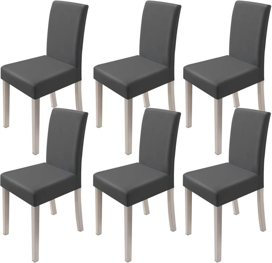 Boraboi Universele 6-delige Set Elastische Stoelhoezen voor Gebruiken en Decoratie