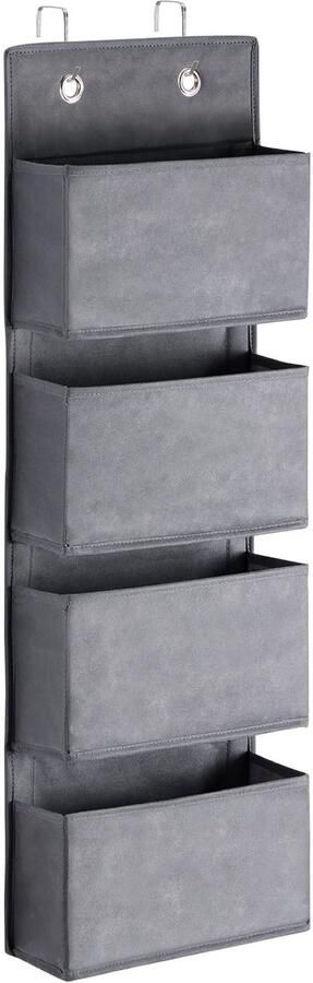 Boraboi Veelzijdige Deurhanger Met 4 Ruime Vakken En Robuuste Metalen Haken Voor Optimale Opbergruimte