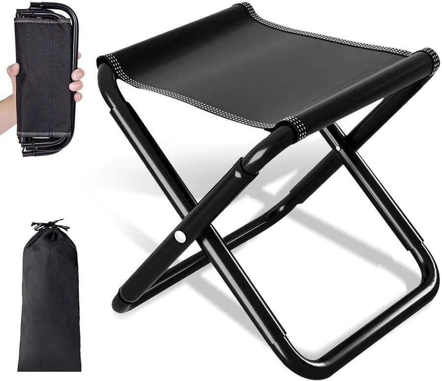 Boraboi Veelzijdige en draagbare opvouwbare campingkruk voor outdoor avonturen en meer