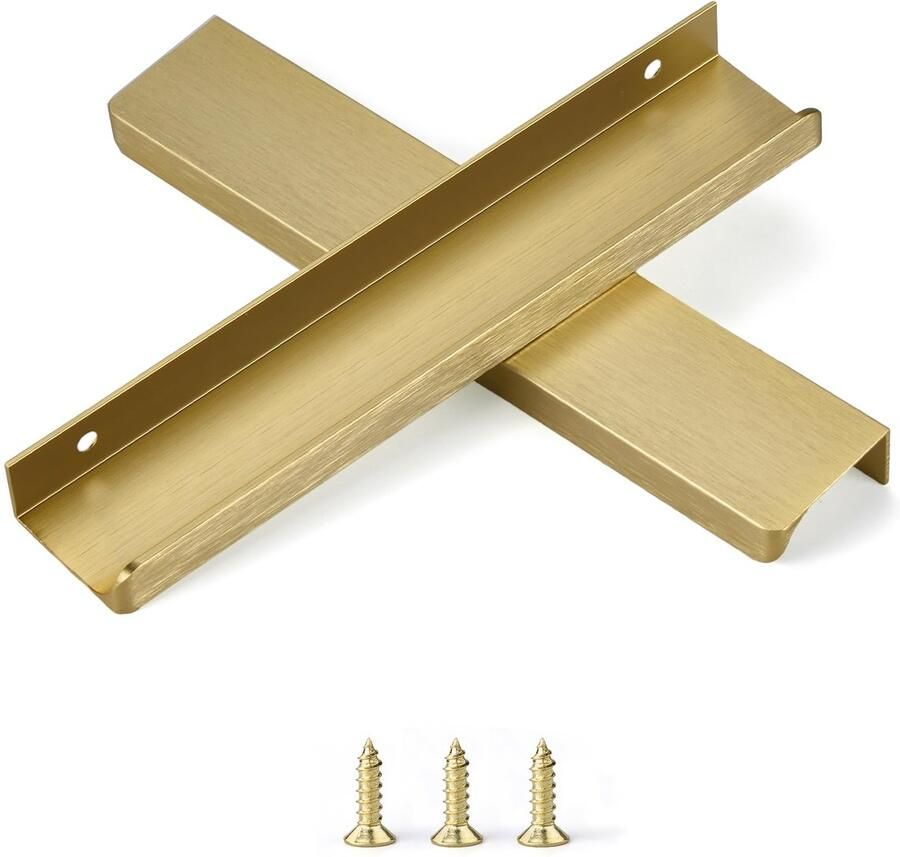 Boraboi Vintage gouden handgrepen voor keukenkasten en laden set van 6 stuks