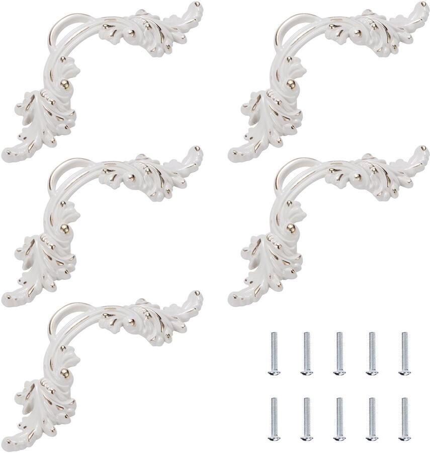 Boraboi Vintage Stijl Meubelgrepen voor Kasten en Deuren met Schroeven Set van 5 Stuks