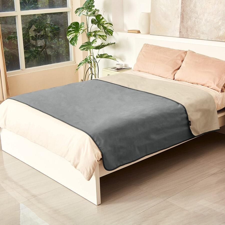 Boraboi Waterdichte Intimiteit Deken voor Bed en Meerdere Toepassingen Extra Groot Grijs Taupe