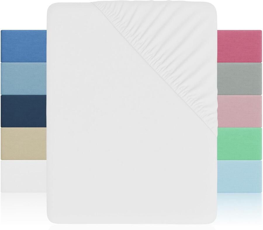 Boraboi Zacht en Ademend Microvezel Hoeslaken voor Matrassen tot 28 cm Hoog Wit 90x190 200 cm