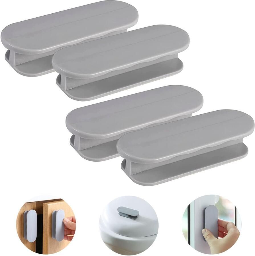 Boraboi Zelfklevende Deur- en Meubelgrepen Set van Vier voor Binnen en Buiten Gebruik