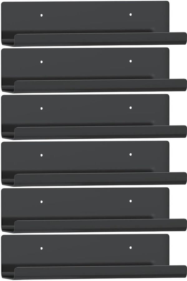 Boraboi Zesdelige Set Zwevende Wandplanken voor Decoratieve Toepassingen in Huis