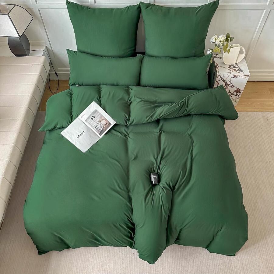 Boraboi Zomerse Luxe Microvezel Beddengoed Set 135x200 cm met Kussenhoes 80x80 cm voor Eenpersoonsbed