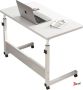 Merklose- Mobiele Bureau Laptop bijzettafel Sta bureau voor laptop tafel voor thuis Bureau Op Wielen thuiskantoor (80cm * 40cm) - Thumbnail 3