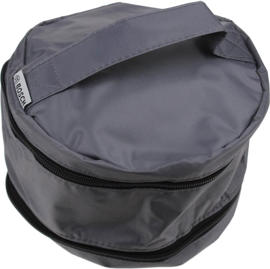 Bosch Accessoiretas grijs met -logo Ø ca. 195 mm hoogte ca. 125 mm met 2 opbergvakken voor geree 00653180