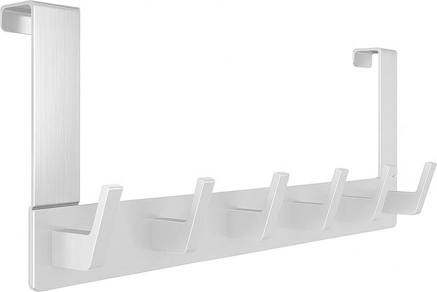 BOTC Deurhaak Kapstok 6 haaks Wandkapstok Badkamer Haken Hangend RVS Handdoek Haak Zliver