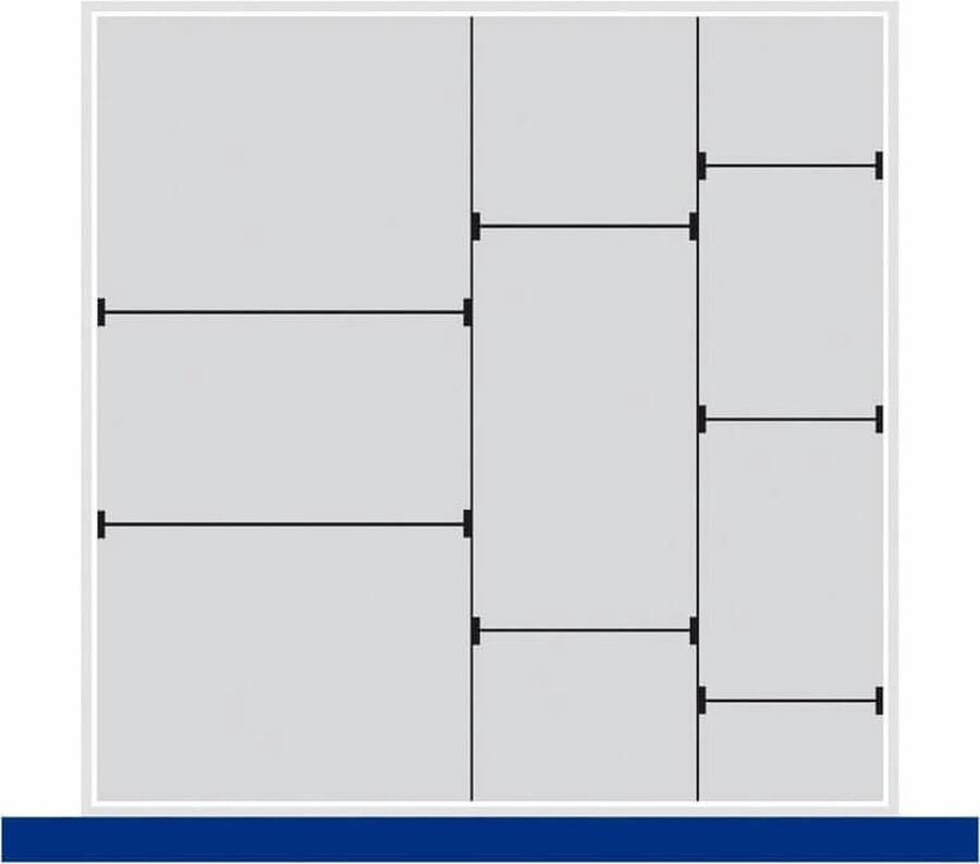 Bott Cubio scheidingswandass A150 mm hoge lade