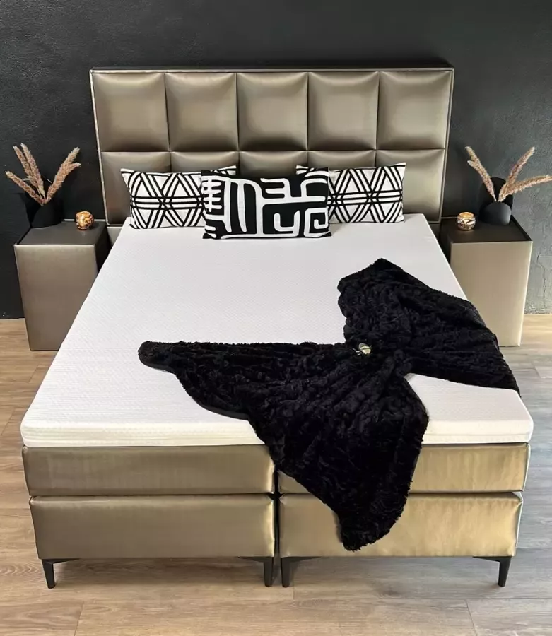 Boxspring choco blok luxe tweepersoonsbed