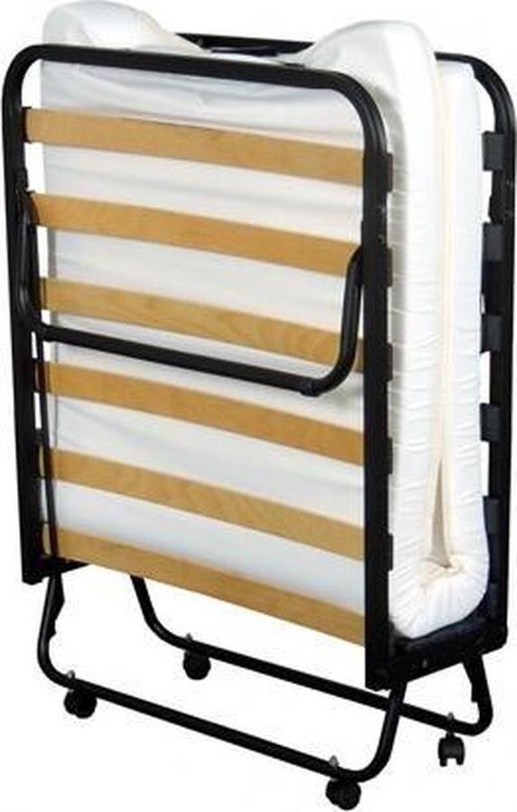 Boxspring Company Vouwbed Logeerbed Deluxe Zwart 90x200