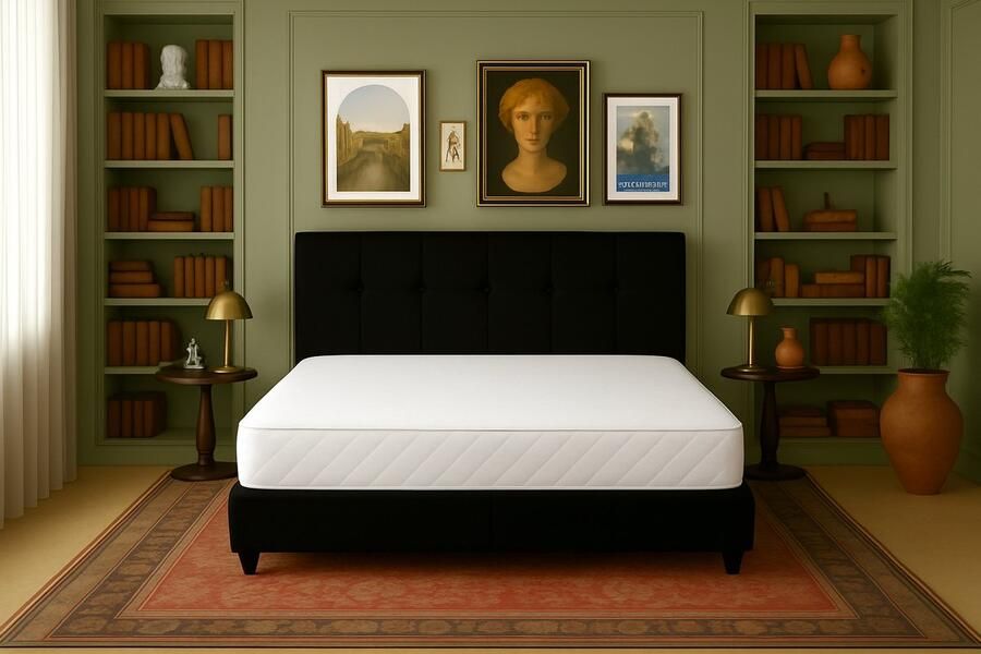 Boxspring FD Boxspring Bed met Opbergruimte Torino 160x210 cm Luxe Pocketvering Matras Stof zwart Gratis 2x Hoofdkussens