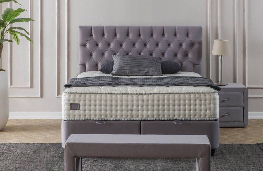 Dreamhouse Boxspring Premium met Opbergruimte Cannes soft grey - Foto 3