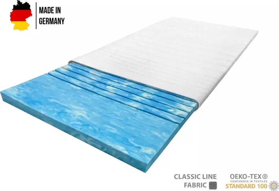 Boxspring Xpert Topper Classic Topdekmatras 7 Zone Gel Topper 100x200 8 cm dik