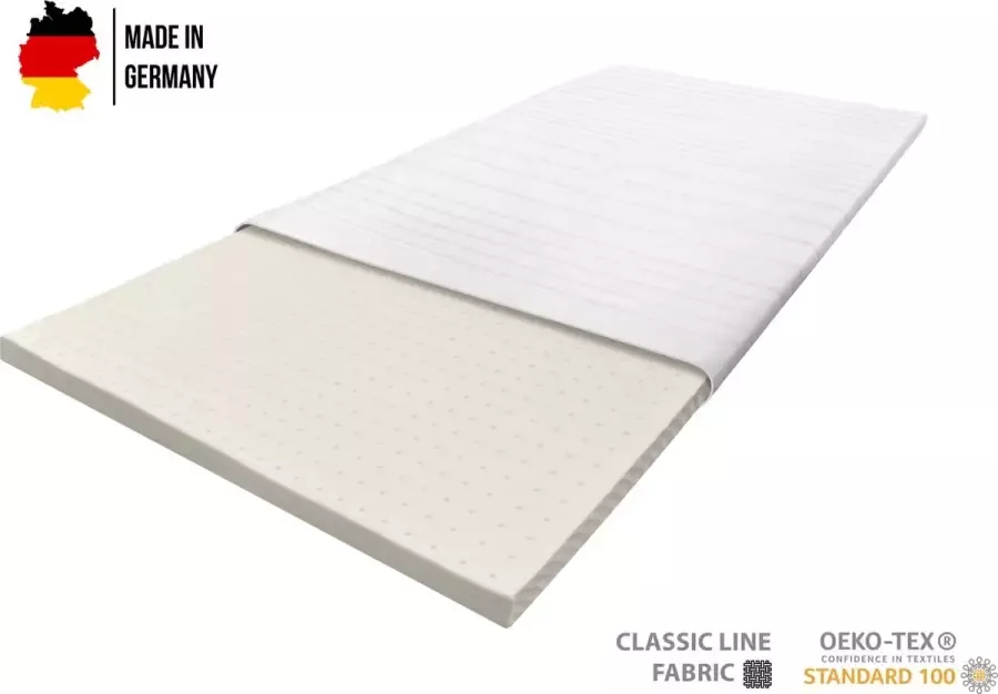 Boxspring Xpert Topper Classic Topdekmatras Latex Topper 100x200 6 cm dik