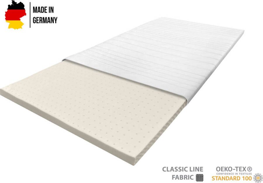 Boxspring Xpert Topper Classic Topdekmatras Latex Topper 120x200 6 cm dik