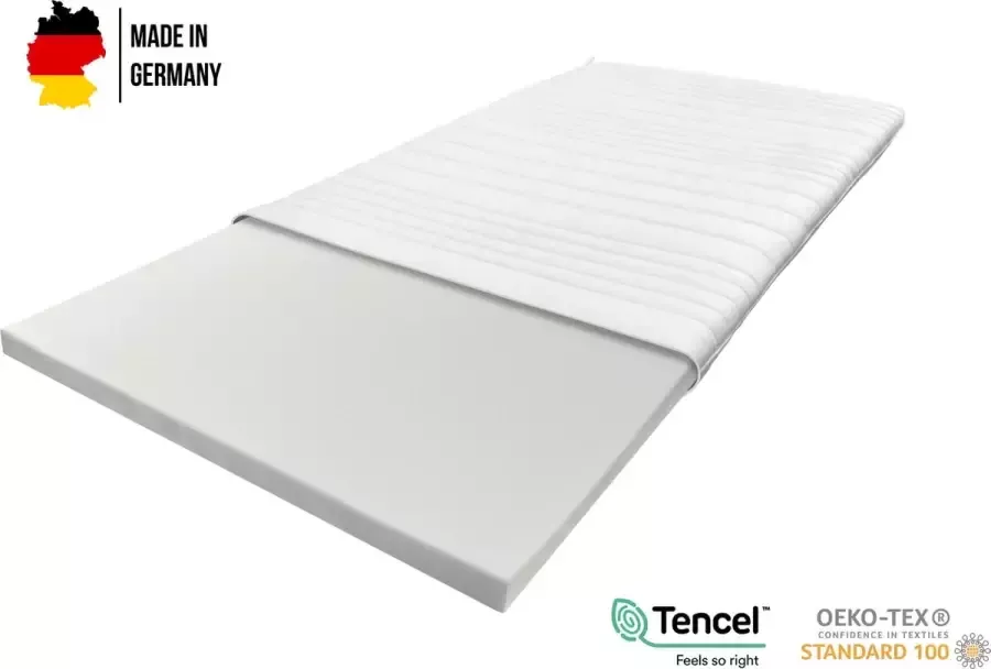 Boxspring Xpert Topper Premium Topdekmatras Nasa Traagschuim Visco topper 90x210 6 cm dik