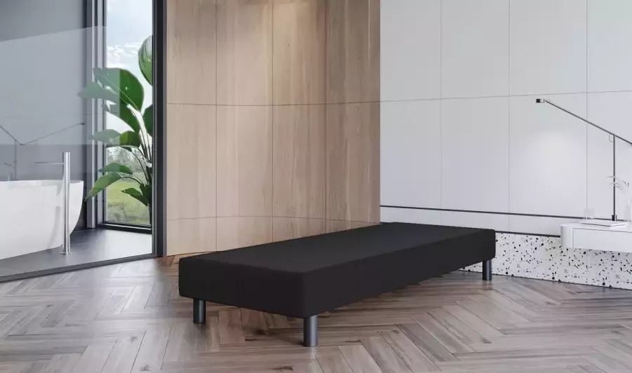 BoxspringDealer.nl Boxspring Los Onderstel Fleur 70x200 cm Stof Zwart