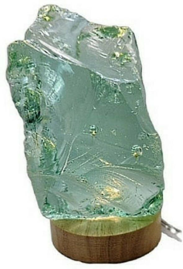 Braembles.eu Braembles Andara Obsidiaan kristal Lamp LED 1.092 kg de Edelsteen van Lichtwerkers Edelstenen Tafellamp Nachtlamp Slaap