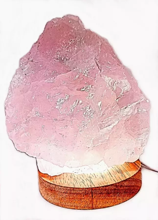 Braembles.eu Braembles Rozenkwarts Lamp Edelstenen Tafellamp ca 1.4 kg 3 watt LEDlamp Nachtlampje Kinderen Nachtlampje Volwassenen Nachtlampje Stopcontact Kerstcadeau Kerst - Foto 2