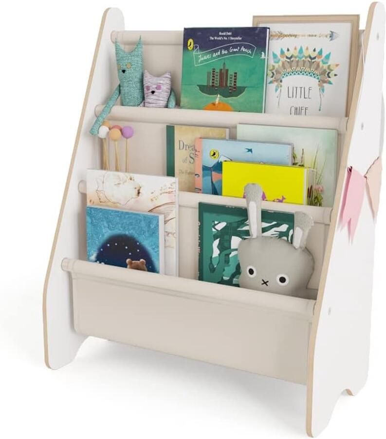 Brandless Boekenrek Kind Boekenkast Kinderkamer Wandrek Beige