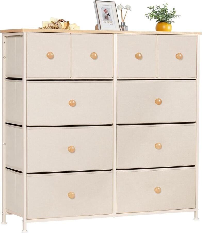 Brandless Dressoir Kasten Ladekast Buffetkast Industrieel Hout Beige