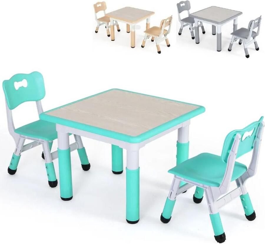 Brandless Kinderbureau Kindertafel voor Jongen en Meisje Tekentafel met Stoeltjes - Foto 3