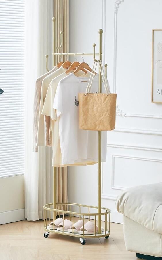Brandless Kledingrek Metaal Kledinghangers Dressboy -Goud - Foto 2