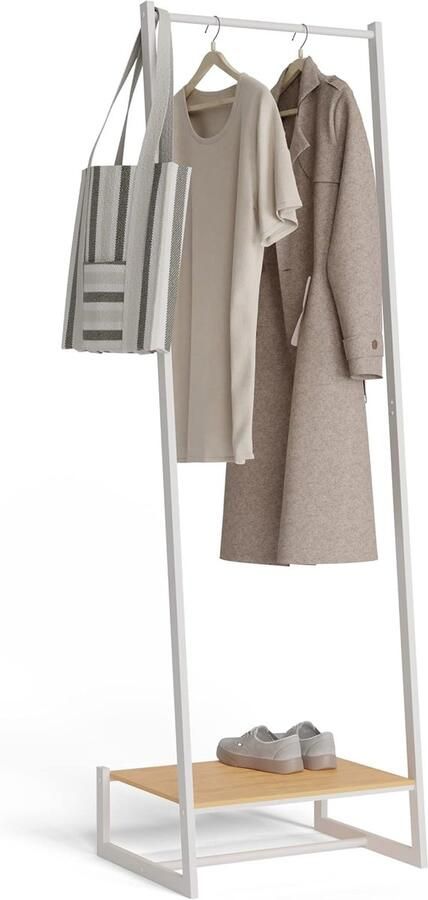 Brandless Kledingrek Metaal Kledinghangers Dressboy -Wit