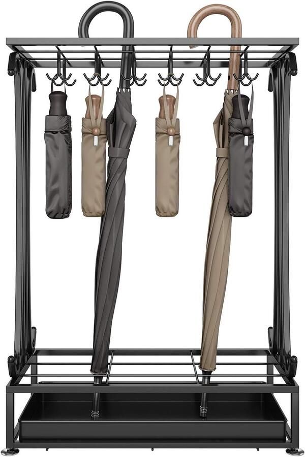 Brandless Paraplubak Paraplustandaard Metaal Zwart - Foto 2