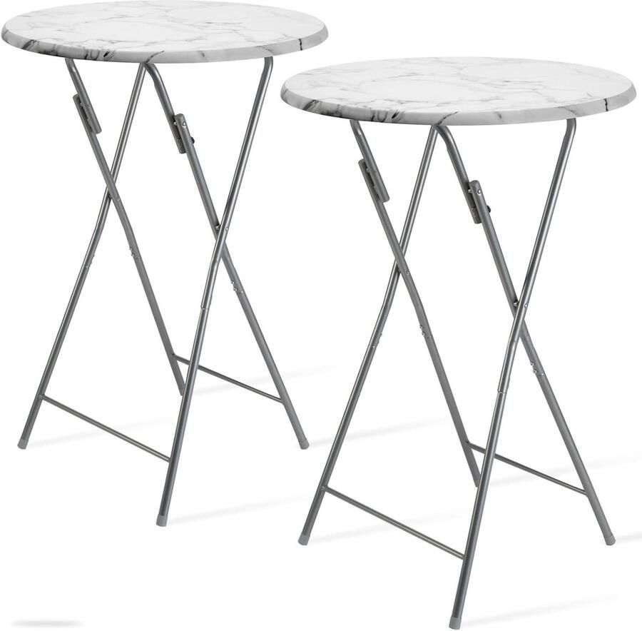 Brandless Staantafel Partytafel Inklapbaar Statafel Rond Stevig - Foto 5