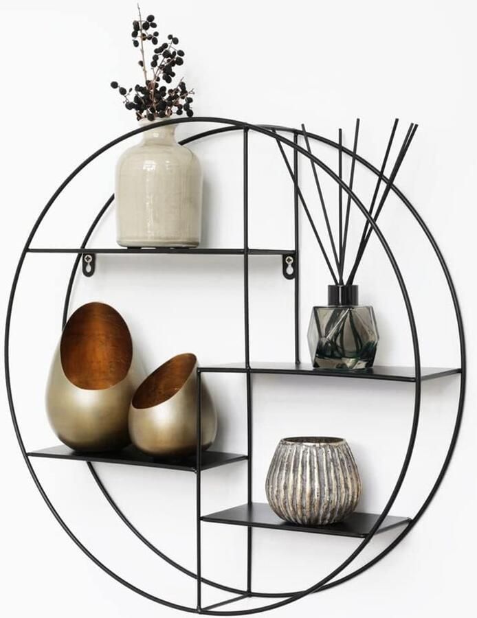 Brandless Wandrek Rond Plantensteun Wandplank - Foto 5