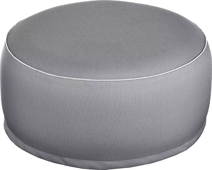 Brandseller Outdoor Poef hocker zitzak voor binnen en buiten opblaasbaar 55 x 25 cm (donkergrijs)