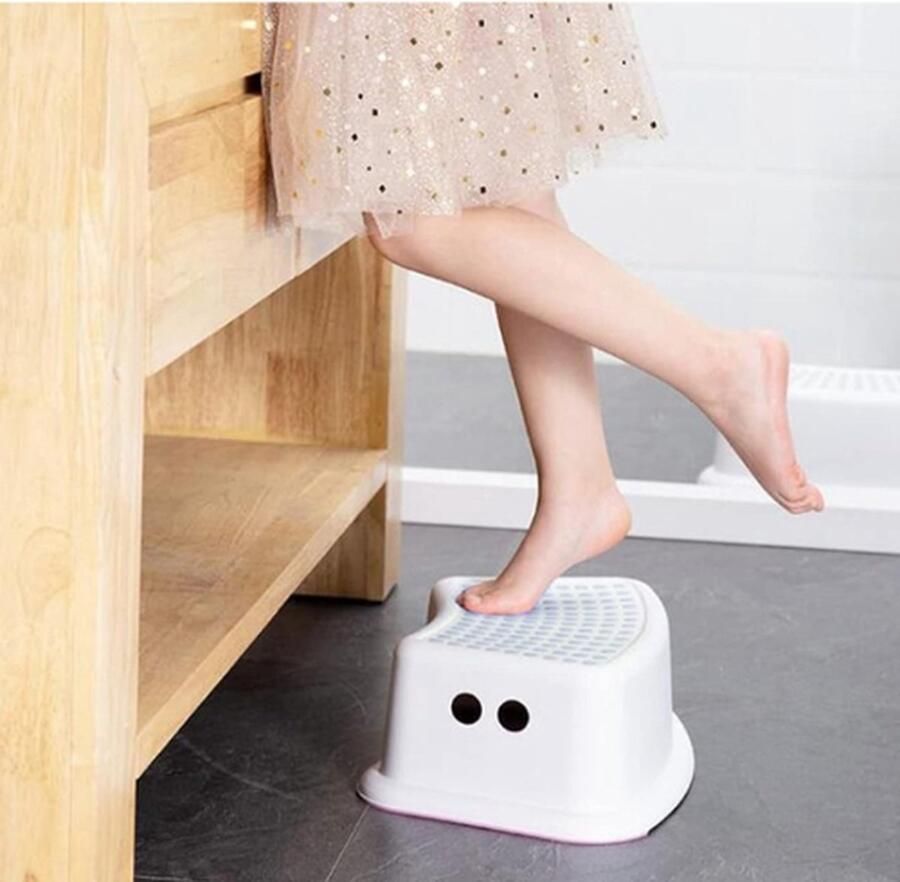 Brash Opstapje Anti-Slip Opstap Krukje voor WC Keuken en Badkamer Toilettrainer voor Kinderen Badkamerkruk WC Trainer