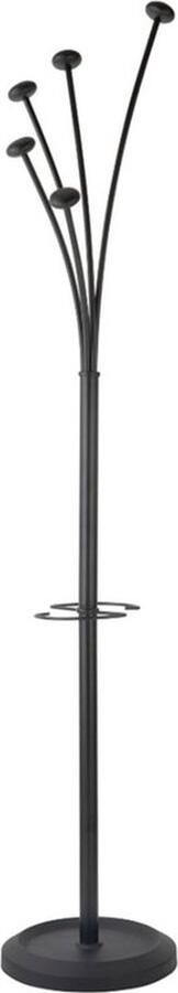 Brasq Kapstok Chicago Kapstok staand Kapstokken 188 x 35 x 35 cm Zwart